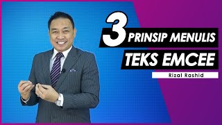 3 PRINSIP MENULIS SKRIP EMCEE