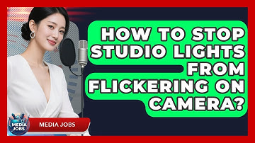 How To Stop Studio Lights From Flickering On Camera? - Media Jobs