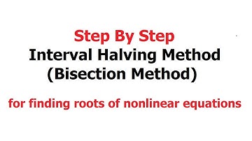 Bisection Method Numerical Analysis