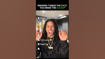 Thumbnail of Ranking "I Make The Face You Make The Sound" Trend-part4