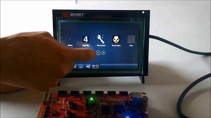 Xylon Advanced Display Controller running on the MicroZed Evaluation Kit
