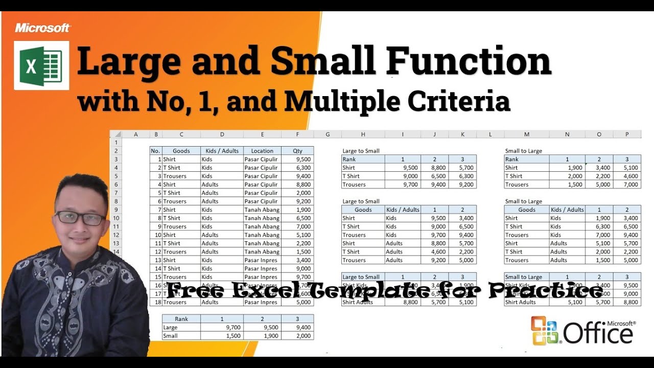 Large and Small Function with No Criteria - One Criteria - Multiple Criteria | Eng Version