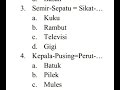 Tes Psikotes Kolerasi Kata 50 Soal Beserta Jawabannya | Part 1