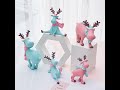 Cute deer shaped resin ornament