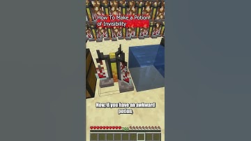 How To Make A Potion of Invisibility in Minecraft #minecraft #shorts
