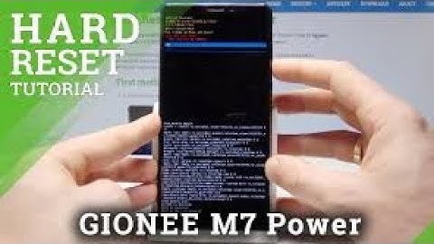 GIONEE (M7 POWER) HARD RESET