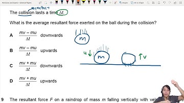 MJ20 P13 Q8 Collision Resultant Force | May/June 2020 | CAIE A Level 9702 Physics