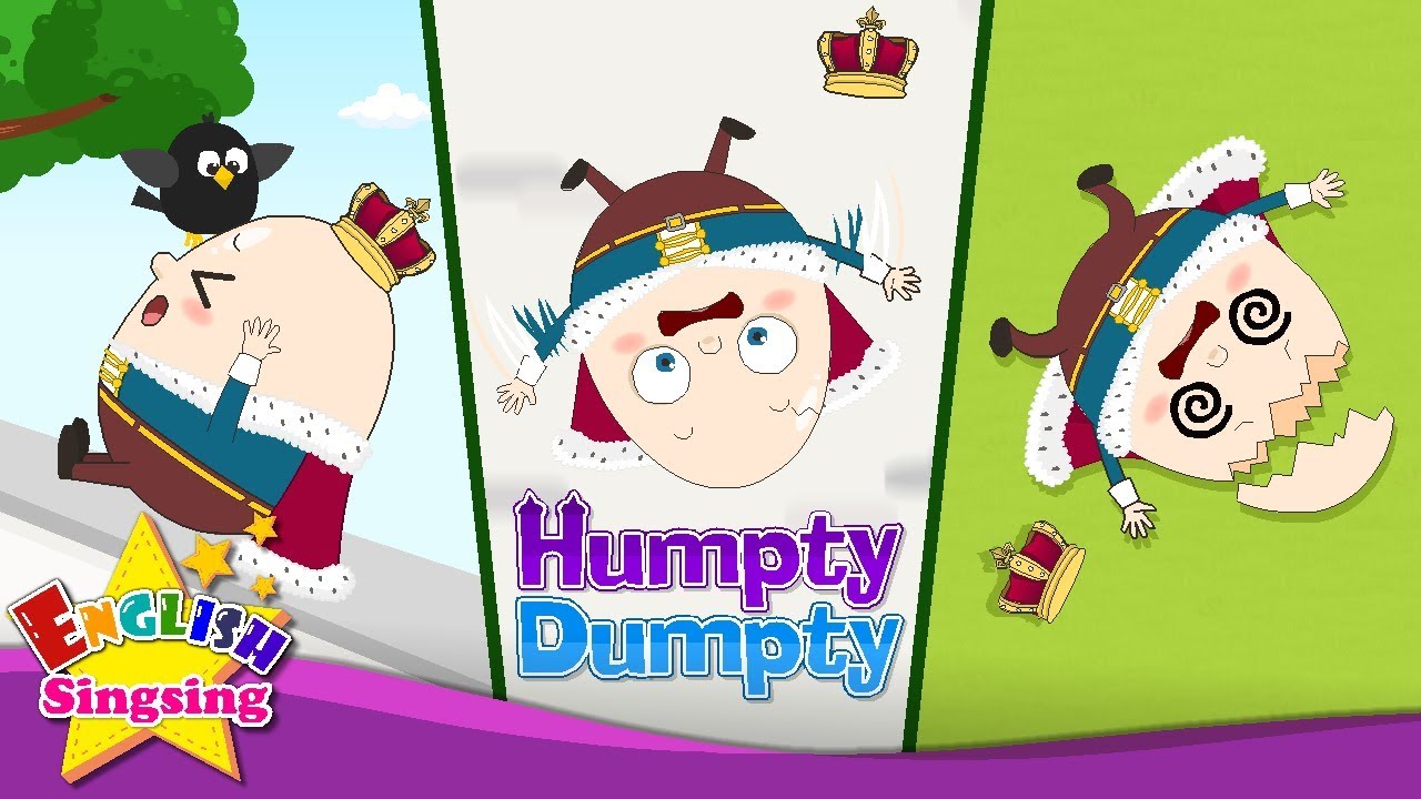 Humpty Dumpty - English cartoon - Nursery Rhyme video - Kids song with  lyrics - YouTube