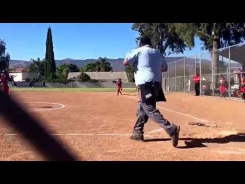 Teeny with a base hit and scores a run