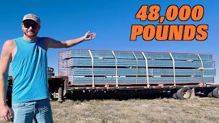 I Picked Up As Much Steel As I Could Legally Haul To Construct My New Shop With!