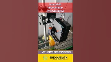 Best Industrial Handheld Inkjet Printer With Conveyor | Automatic Batch Coding Machine With Conveyor