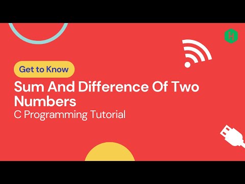 SUM AND DIFFERENCE OF TWO NUMBERS USING C PROGRAM IN TAMIL|C PROGRAMMING TUTORIAL IN TAMIL|ESUB