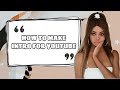 HOW TO MAKE AN INTRO FOR YOUTUBE USING KINEMASTER