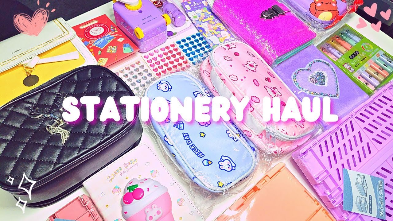 CUTE Stationery Haul Back to School Shopping Oliospark YouTube