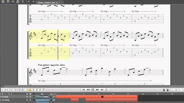 Guitar Pro 6 tutorial Volume, tempo and pan automation