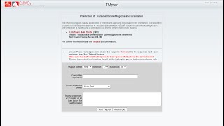 Protein Transmembrane Regions and Orientation Prediction using TMpred #bioinformatics #protein #bio