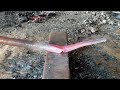 How to make a chisel to give design in wood | Simple way of making sugar | blacksmithing