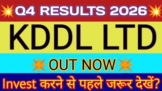 KDDL Q4 Results 2026 ๐ด KDDL Results ๐ด KDDL Share Latest News ๐ด KDDL Share News ๐ด KDDL Share