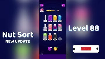 🧩 Nut Sort Level 88 Walkthrough | Step-by-Step Guide 🎮 | Mini Boss
