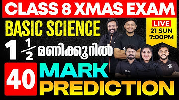 Class 8 Basic science | 1.5 മണിക്കൂറിൽ 40 Mark Prediction | Eduport