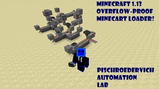 Minecraft 1.13 Overflow-proof Minecart Loader!!! - Pischroedervich Automation Lab