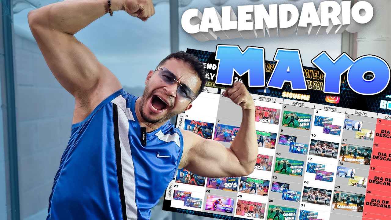 CALENDARIO MAYO 2024 Boombox Fitness + SORTEO YouTube