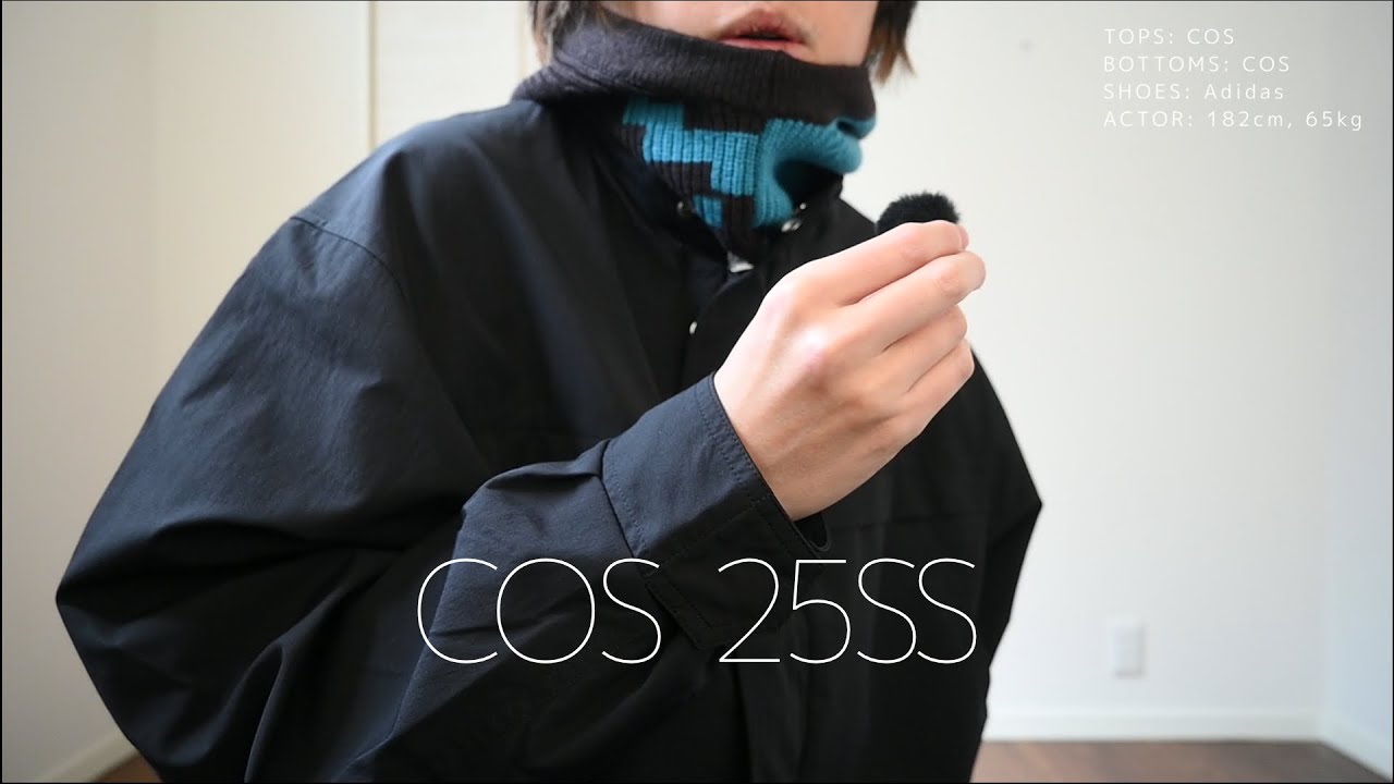 COS ショート丈ツイルジャケット 新品未使用 サイズL ブラック 完売品 購入品紹介】COSで見つけた！機能性と美しさを兼ね備えた春の本命