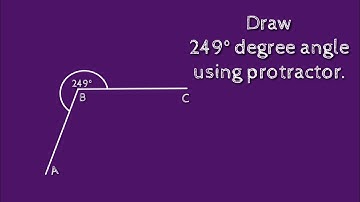 How to draw 249 degree angle using protractor. shsirclasses.