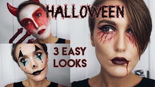 devil face paint halloween vampire easy dyer blaise clown tutorials