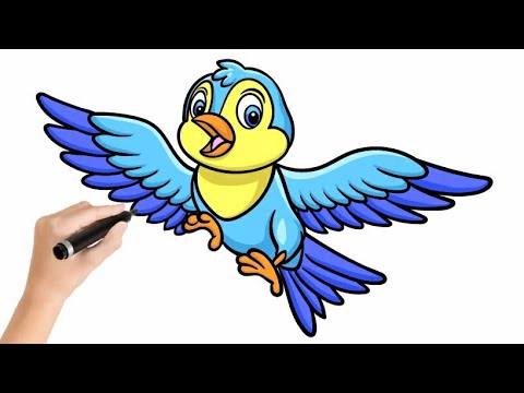 رسم ديك how to draw a rooster - YouTube