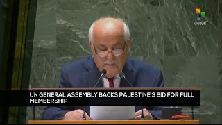 FTS 12:30 10-05: UN General Assembly backs Palestine’s bid for full membership