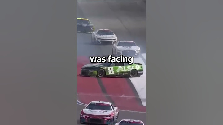The NASCAR driver that drives BACKWARDS in the middle of races