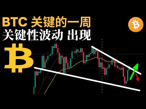 比特币行情分析，BTC 关键的一周，关键性波动出现？(BTC/ETH/比特币/以太坊/bitcoin/ethereum行情分析)