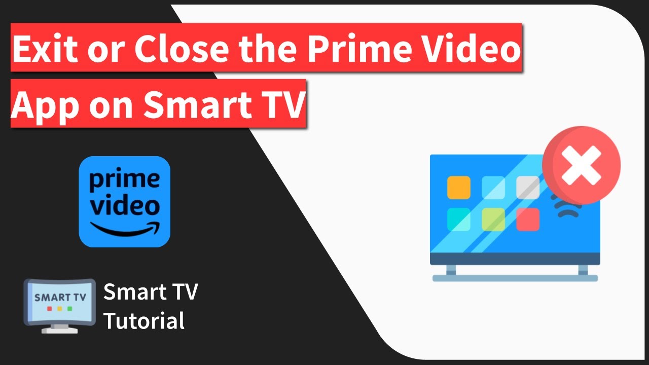 Smart TV: Exit or Close the Amazon Prime Video app - YouTube