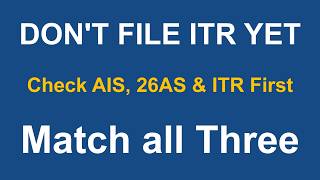 AIS vs 26AS vs ITR: The One Tax Check That Could Save You From a Notice Peace of Mind #SummerOfGoals