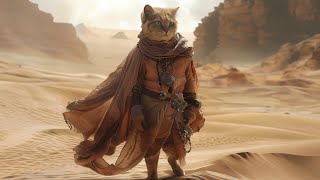 Sand Whiskers and Starlight: The Feline Chronicles of Dune