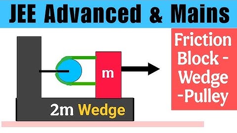 16) FRICTION | Two blocks sliding on each other connected by taut string over a pulley Physics JEE