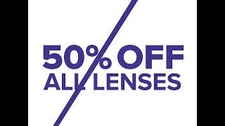 Eye Q Optical - Half price Lens Sale