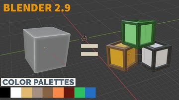 How I Use Color Palettes in Blender 2.91 for Adding Materials | Blender Tips