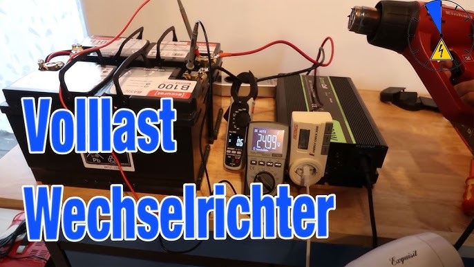 Renogy Wechselrichter 3000W (3kW) 12V mit Netzvorrangschaltung 