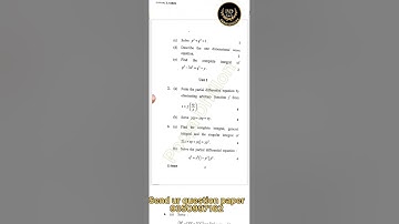 CRSU B.Sc 3rd Mathematics Partial Differential Equation examination 2022 previous year questionpaper