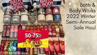 Bath \& Body Works SAS Haul | 2022 Winter Semi Annual Sale (fragrance, body care \& candles)