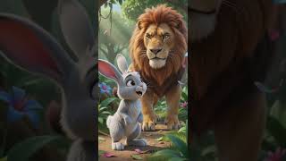 Lion and the Clever rabbit 🐰#storytime#bedtimestory#storyworld#animated#cartoonvideo #animals