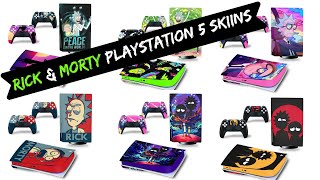 TOP Rick & Morty Playstation 5 Skins Vinyl Stickers 📌 PS5 Console Controller Decals