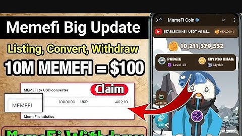 MEMEFI AIRDROP| October 9 Listing date | Biggest Airdrop Claim Now 🤑💰 | #memefi #crypto #freeairdrop