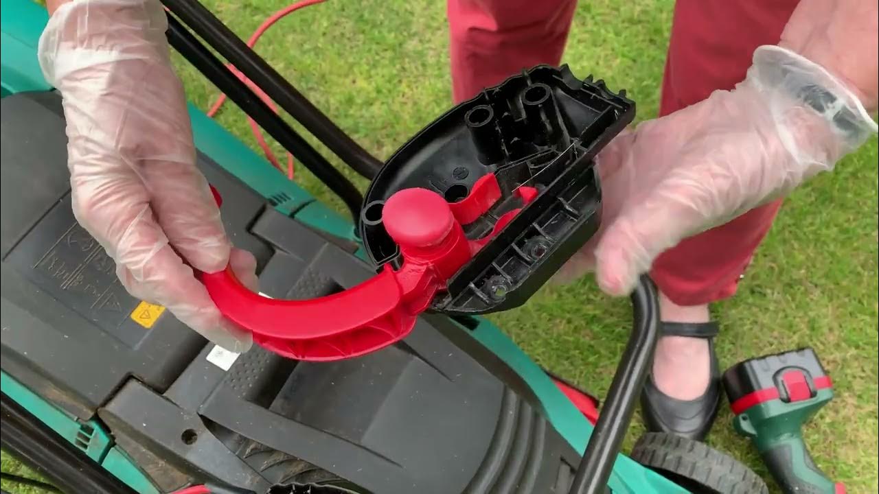 Bosch electric lawnmower fault repair YouTube