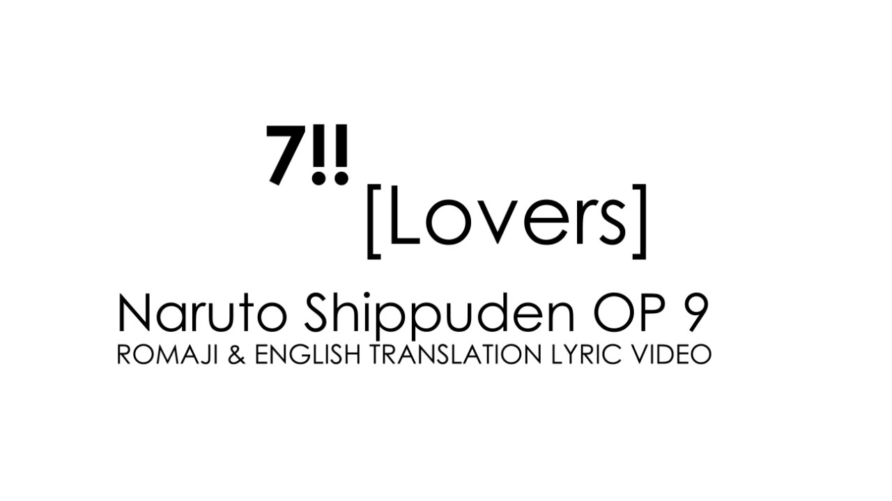 Naruto Shippuden  Anime Lovers Lyrics