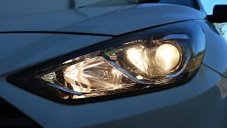 Hyundai i30 - Výměna levých předních žárovek