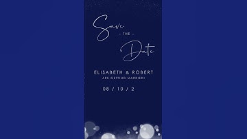 DIY Made Easy: Exquisite Animated Save the Date Video in Canva.