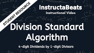 Division Standard Algorithm (4-Digit Dividends with 1-Digit Divisors) - Instructional Video